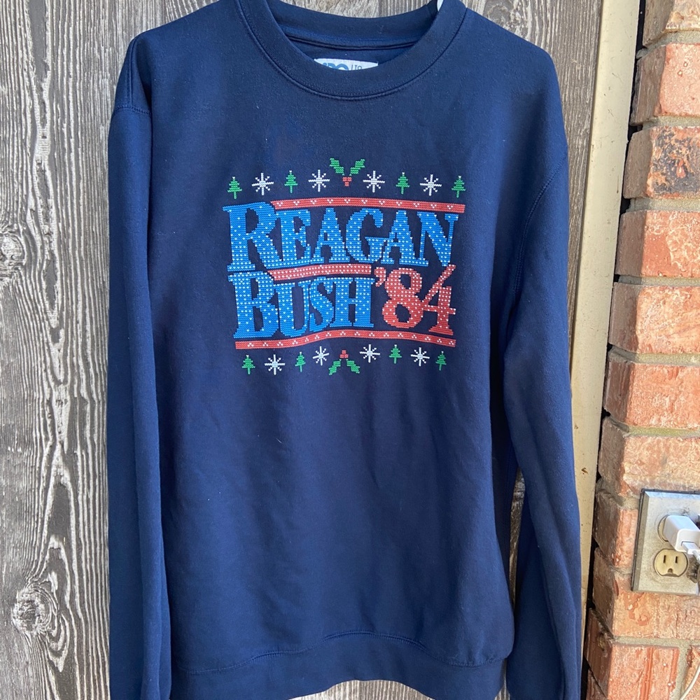 Reagan Bush Christmas Design Crewneck Sweatshirt
